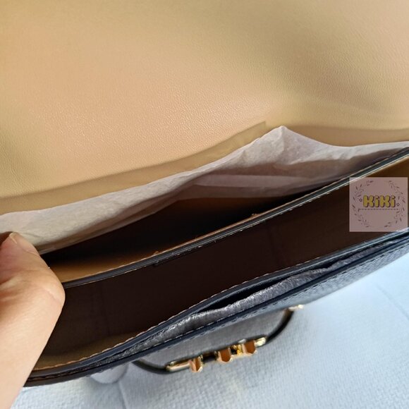 BRAND NEW Michael Kors Reed Small Pebbled Leather Crossbody Bag Black 35F3G6RC1T - Picture 11 of 13